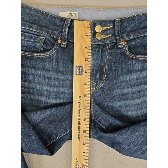 GAP 1969 Jeans Women's 31x32 Perfect Bootcut Stretch Dark Wash Denim - Picture 3 of 8